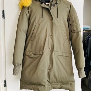 KENZO Moss Green faux fur hooded Parka